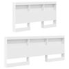 vidaXL Storage Headboard with Shelf White 150 cm Engineered Wood
