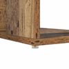 vidaXL Desk with Shelf Old Wood 130 x 50.5 x 75 cm Engineered Wood