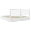 vidaXL Storage Bed with Headboard White 200 x 200 cm Engineered Wood