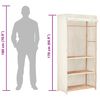 vidaXL 3-Tier Clothes Wardrobe 79x40x170 cm