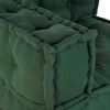 vidaXL Modular Sofa 3 pcs Green Fabric