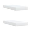 vidaXL Box Spring Bed with Mattress White 200x200 cm Faux Leather