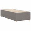 vidaXL Bed Frame without Mattress Taupe 90x190 cm Single Fabric