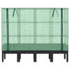 vidaXL Raised Bed with Greenhouse Cover Rattan Look 160x40x140 cm