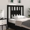 vidaXL Headboard Black 106x4x100 cm Solid Wood Pine