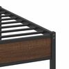 vidaXL Bed Frame without Mattress Brown Oak 160x200 cm Engineered Wood