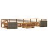 vidaXL Outdoor Sofa Set 8 pcs Natural Solid Acacia Wood