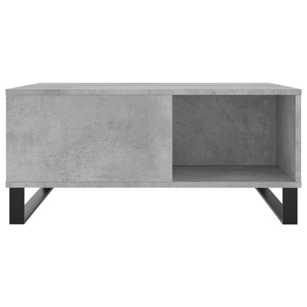 vidaXL Coffee Table Concrete Grey 80x80x36.5 cm Engineered Wood