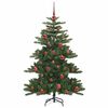 vidaXL Artificial Hinged Christmas Tree Green 150 cm PVC and Steel