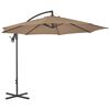 vidaXL Cantilever Garden Parasol with Steel Pole 300 cm Taupe