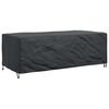 vidaXL Furniture Cover Plain Black 229 x 113 x 73 cm 600D