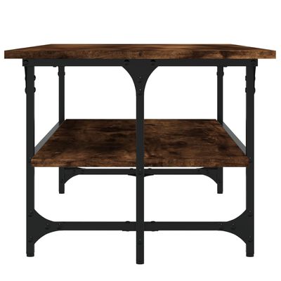 vidaXL Coffee Table Smoked Oak 100x50x40 cm Engineered Wood