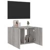 vidaXL TV Wall Cabinet with LED Lights Grey Sonoma 60x35x41 cm