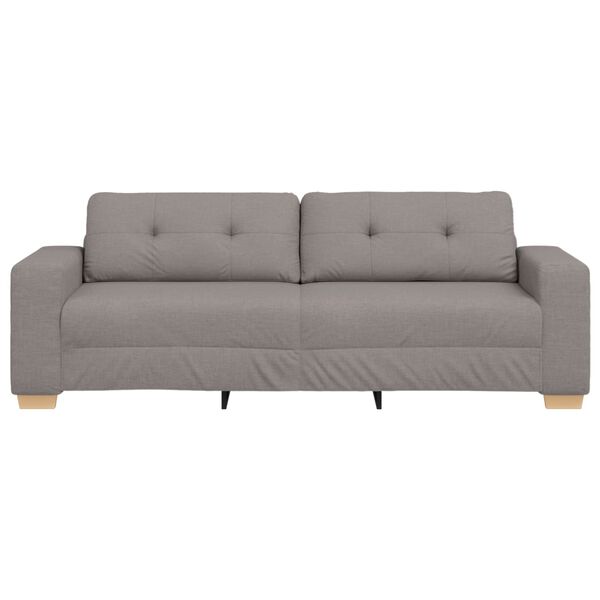 vidaXL Sofa Taupe 221 x 78 x 80 cm Fabric