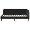 vidaXL Corner Bed Frame with Headboard Black 90 x 200 cm Velvet