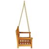 vidaXL Swing Bench Brown 110 x 56 x 58.5 cm Solid Acacia Wood