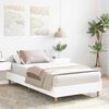 vidaXL Bed Frame No Mattress White 75x190 cm Small Single Engineered Wood