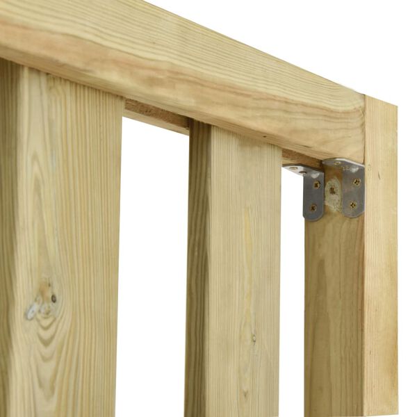 vidaXL Garden Fence Impregnated Pinewood 7.1x1.3 m