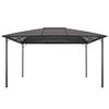 vidaXL Gazebo with Roof Aluminium 4x3x2.6 m Black
