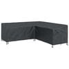 vidaXL Furniture Cover Black 220 x 220 x 80 cm 420D Oxford Fbric