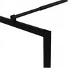 vidaXL Walk-in Shower Wall with Tempered Glass Black 90x195 cm