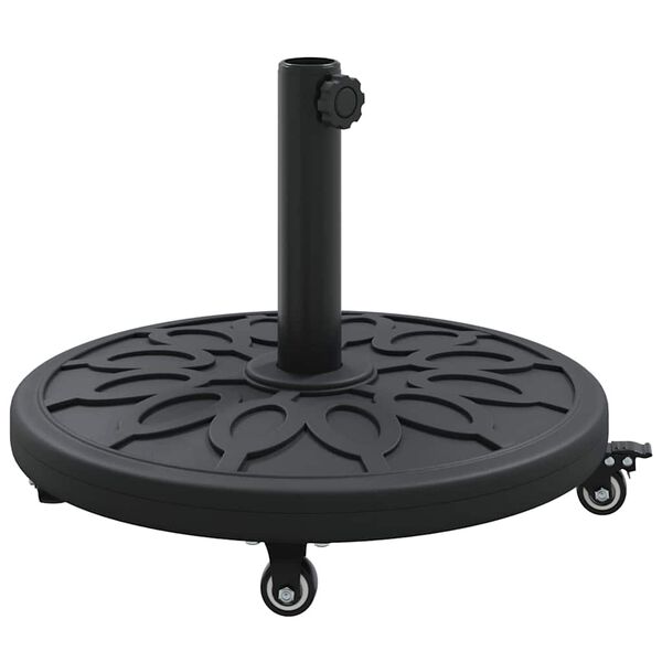 vidaXL Parasol Base Black &Oslash;38-48 mm PE and concrete and iron