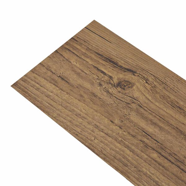 vidaXL Flooring Planks 18 pcs Walnut Brown 2.51 m&sup2; PVC