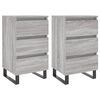 vidaXL Bedside Cabinets 2 pcs Grey Sonoma 40x35x69 cm Engineered Wood