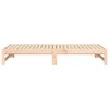 vidaXL Pull-out Day Bed without Mattress 2x(75x190) cm Solid Wood Pine