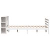 vidaXL Bookcase Bed without Mattress White 135x190 cm Double Solid Wood Pine
