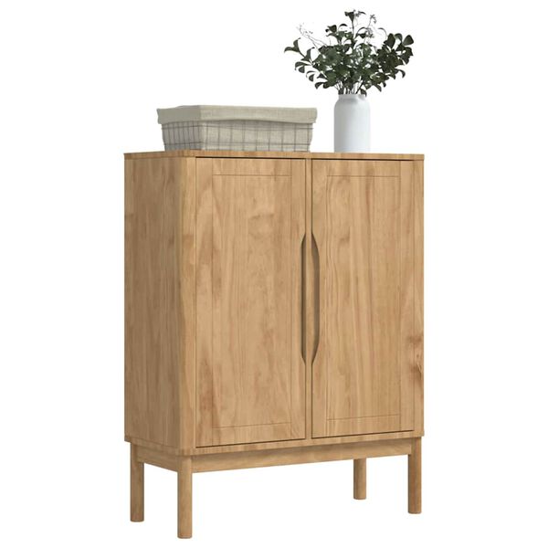 vidaXL Sideboard FLORO Wax Brown 70 x 30 x 70.5 cm Solid Pine Wood