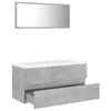 vidaXL Bathroom Furniture Set Concrete Grey Engineered Wood