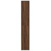 vidaXL Bathroom Cabinet Brown Oak 30x30x183.5 cm Engineered Wood