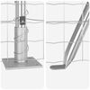 vidaXL Fence with Post Silver 0.4 x 10 m Steel