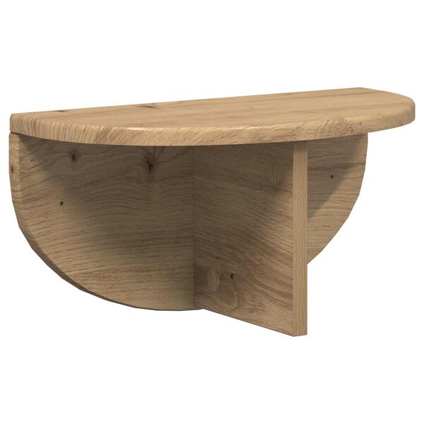 vidaXL Wall Shelf Artisan Oak 38 x 19 x 19 cm Engineered Wood