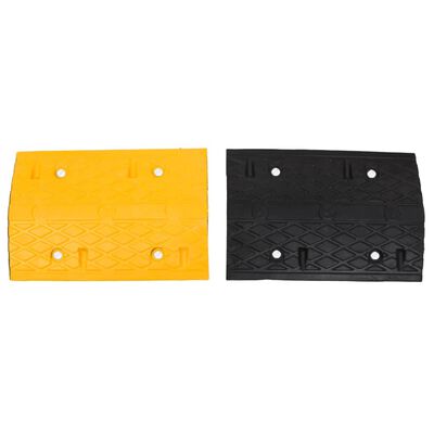 vidaXL Speed Hump 3 pcs Yellow&Black 97x32.5x4 cm Rubber