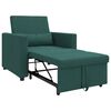 vidaXL Pull out Sofa Bed Single Dark green 90 x 165 x 87 cm Fabric