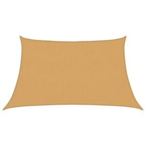 vidaXL Sunshade Sail 160 g/m&sup2; Trapezium Light Grey 3/4x2 m HDPE