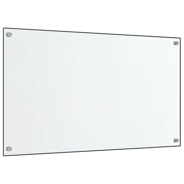 vidaXL Kitchen Backsplashes 2 pcs Transparent 70x60 cm Tempered Glass