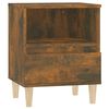 vidaXL Bedside Cabinets 2 pcs Smoked Oak 40x35x50 cm