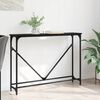vidaXL Console Table Manual Black Oak 102 x 23 x 75 cm Engineered Wood