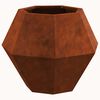 vidaXL Planter Rusty 50 x 50 x 40 cm Weathering Steel