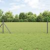 vidaXL Hexagon Fence Grey 0.8 x 50 m Steel