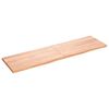 vidaXL Wall Shelf Light Brown 180x50x(2-4) cm Treated Solid Wood Oak