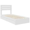 vidaXL Storage Bed with Headboard White 75 x 190 cm Engineered Wood