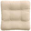 vidaXL Seat Cushions 4 pcs Cream 45 x 45 cm Microfibre Fabric