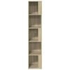 vidaXL Corner Cabinet Sonoma Oak 33x33x164.5 cm Engineered Wood