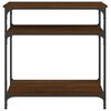 vidaXL Console Table Brown Oak 75x29x75 cm Engineered Wood