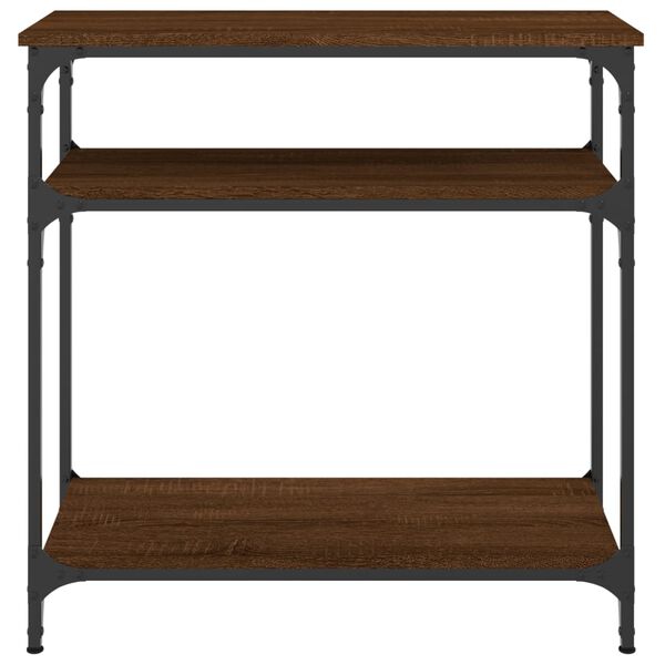 vidaXL Console Table Brown Oak 75x29x75 cm Engineered Wood