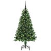 vidaXL Artificial Christmas Tree with 150 LEDs with Stand Green 120 cm